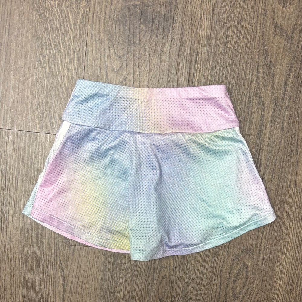 Adidas Girls Size 2T Rainbow Pastel Skort, Like New - Picture 7 of 9